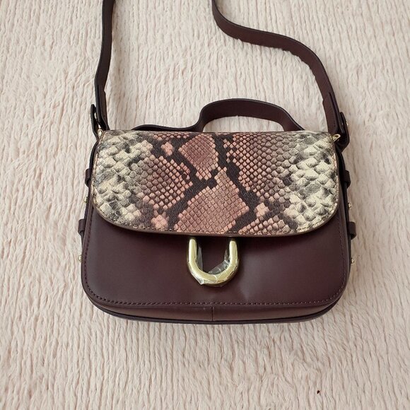 J. Crew Handbags - 💖 J.Crew Purse Harper Crossbody Embossed Snakeskin 💖